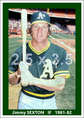 Jimmy Sexton - 1981-82 Oakland Athletics - choose a size & style
