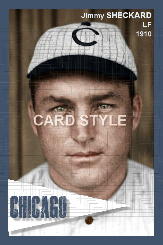 Jimmy Sheckard - 1910 Chicago Cubs - choose a size & style