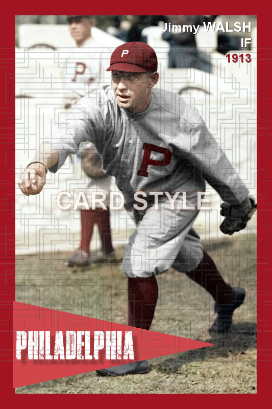 Jimmy Walsh - 1913 Philadelphia Phillies - choose a size & style