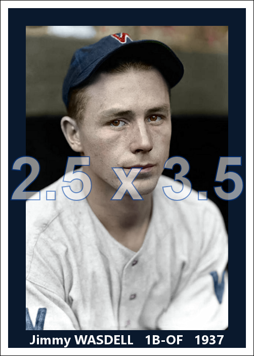 Jimmy Wasdell - 1937 Washington Senators - choose a size & style