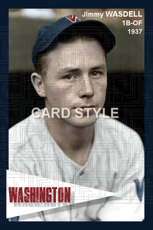 Jimmy Wasdell - 1937 Washington Senators - choose a size & style
