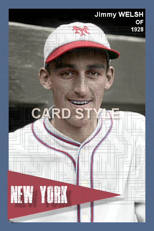 Jimmy Welsh - 1928 New York Giants - choose a size & style
