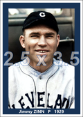 Jimmy Zinn - 1929 Cleveland Indians - choose a size & style