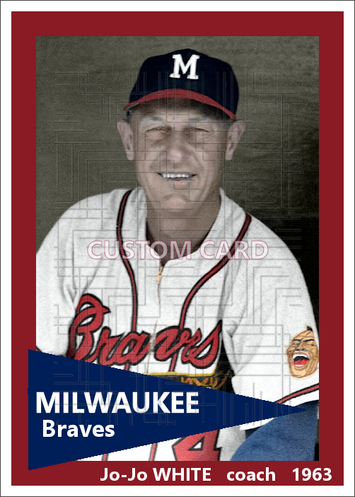 Jo-Jo White - 1963 Milwaukee Braves - choose a size & style