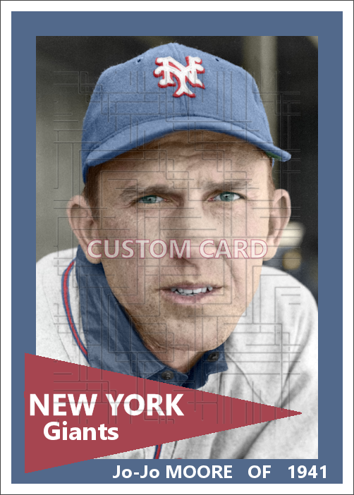 Jo-Jo Moore - 1941 New York Giants - choose a size & style