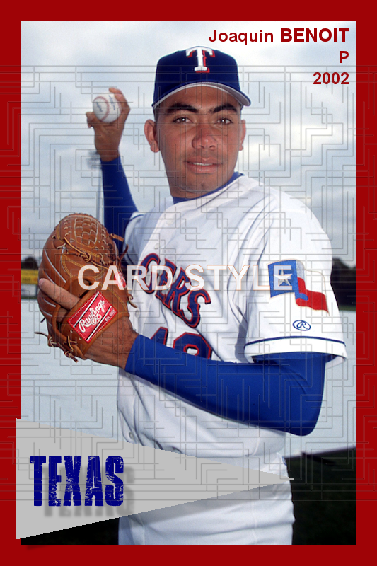 Joaquin Benoit - 2002 Texas Rangers - choose a size & style