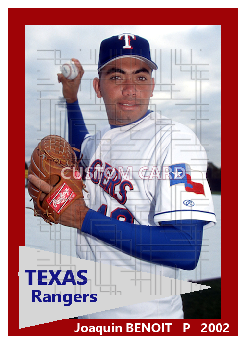Joaquin Benoit - 2002 Texas Rangers - choose a size & style