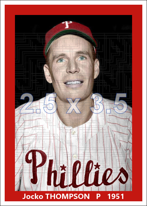Jocko Thompson - 1951 Philadelphia Phillies - choose a size & style