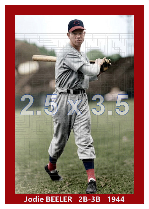 Jodie Beeler - 1944 Cincinnati Reds - choose a size & style