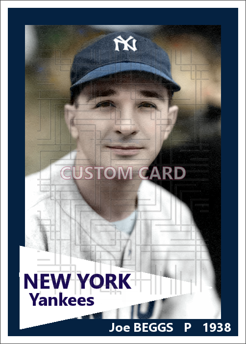 Joe Beggs - 1938 New York Yankees - choose a size & style
