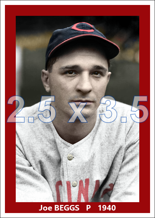 Joe Beggs - 1940 Cincinnati Reds - choose a size & style