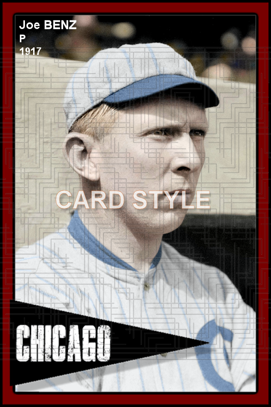 Joe Benz - 1917 Chicago White Sox - choose a size & style