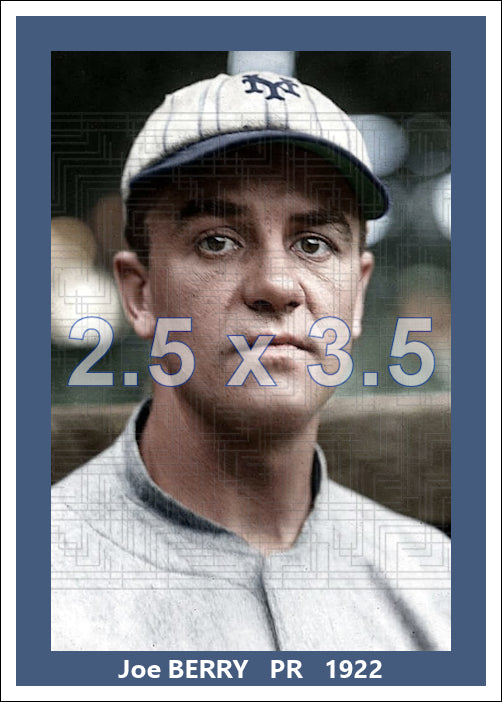 Joe Berry - 1922 New York Giants - choose a size & style