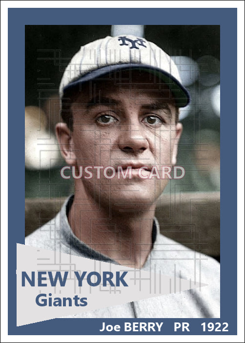 Joe Berry - 1922 New York Giants - choose a size & style