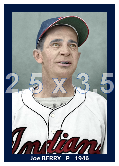 Joe Berry - 1946 Cleveland Indians - choose a size & style