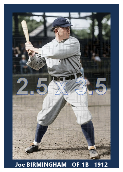 Joe Birmingham - 1912 Cleveland Naps - choose a size & style