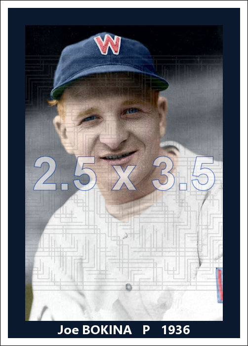 Joe Bokina - 1936 Washington Senators - choose a size & style