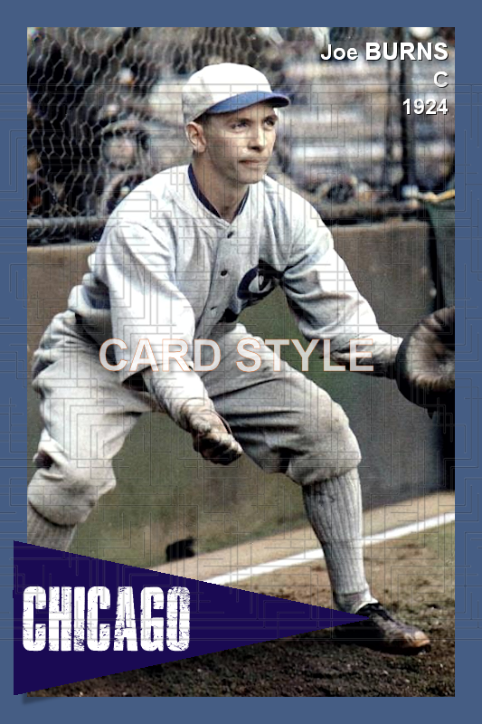 Joe Burns - 1924 Chicago White Sox - choose a size & style