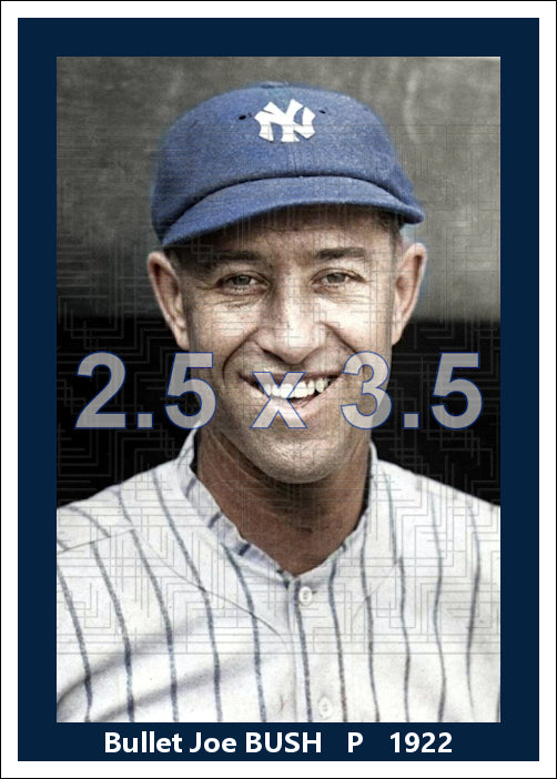 Bullet Joe Bush - 1922 New York Yankees - choose a size & style