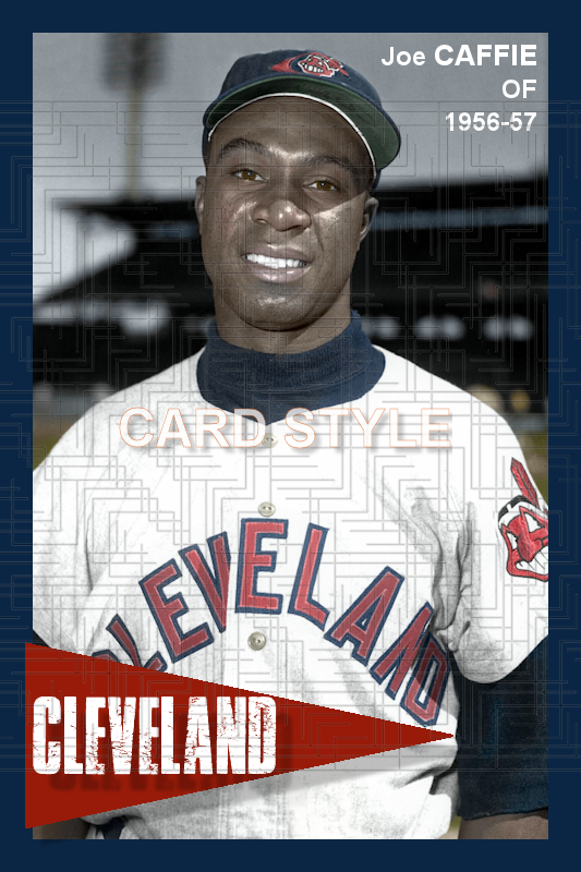 Joe Caffie - 1956-57 Cleveland Indians - choose a size & style