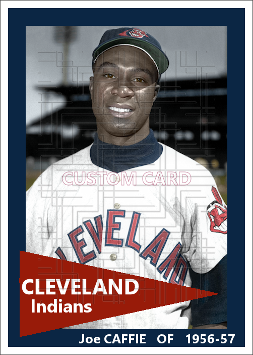 Joe Caffie - 1956-57 Cleveland Indians - choose a size & style