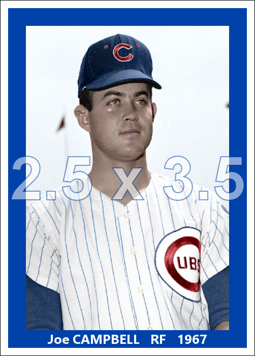 Joe Campbell - 1967 Chicago Cubs - choose a size & style