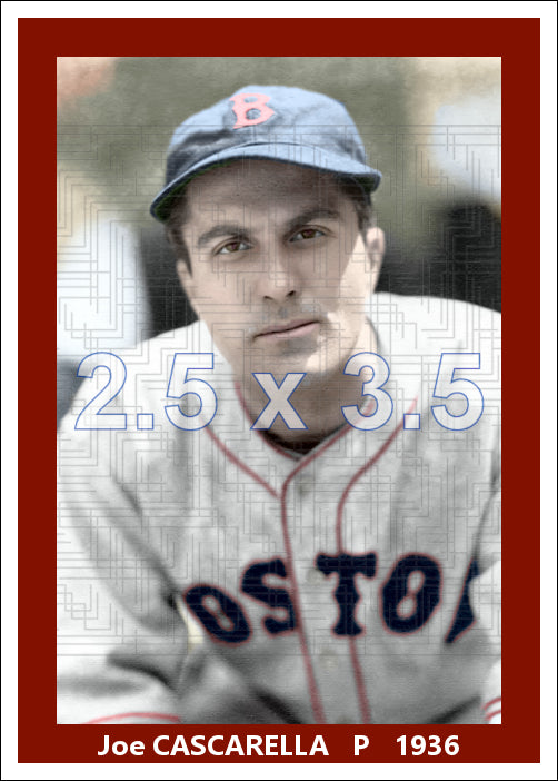 Joe Cascarella - 1936 Boston Red Sox - choose a size & style
