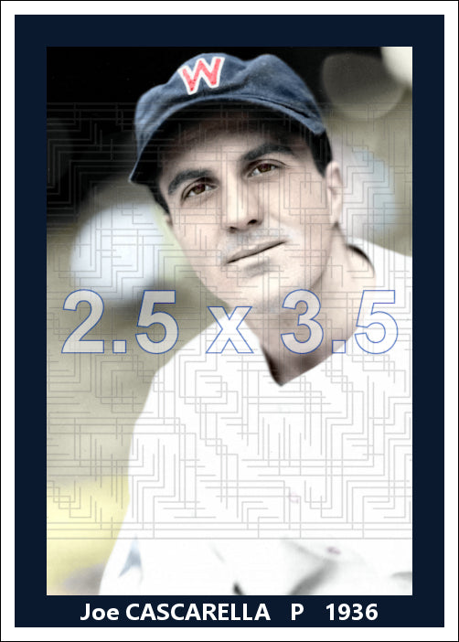 Joe Cascarella - 1936 Washington Senators - choose a size & style