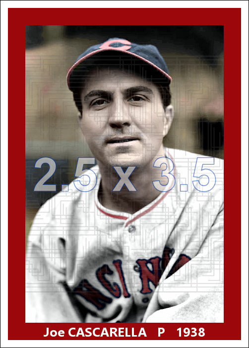Joe Cascarella - 1938 Cincinnati Reds - choose a size & style