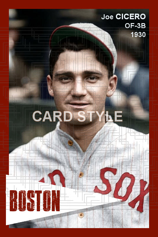 Joe Cicero - 1930 Boston Red Sox - choose a size & style