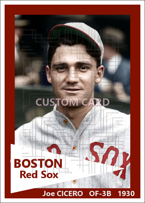 Joe Cicero - 1930 Boston Red Sox - choose a size & style