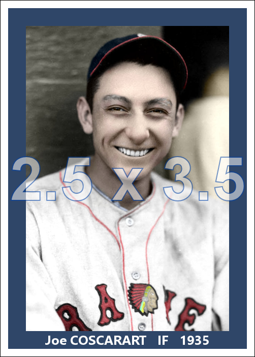 Joe Coscarart - 1935 Boston Braves - choose a size & style