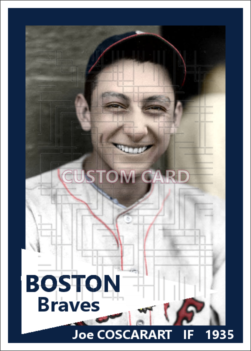 Joe Coscarart - 1935 Boston Braves - choose a size & style