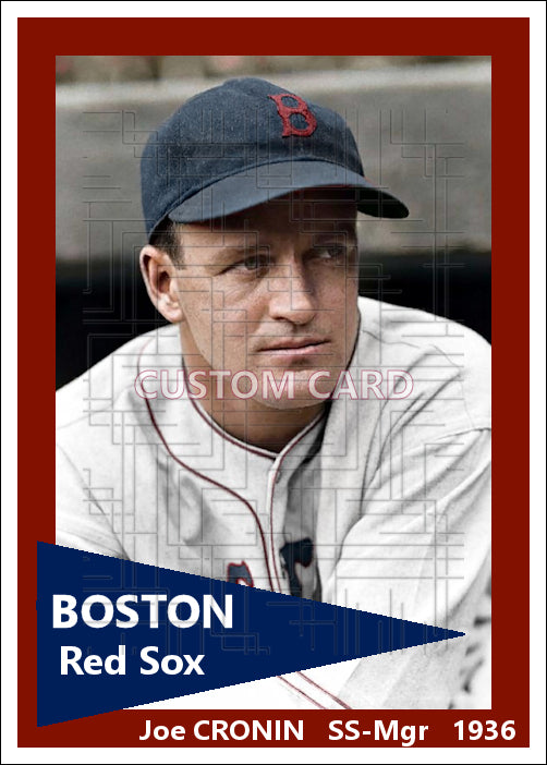 Joe Cronin - 1936 Boston Red Sox - choose a size & style