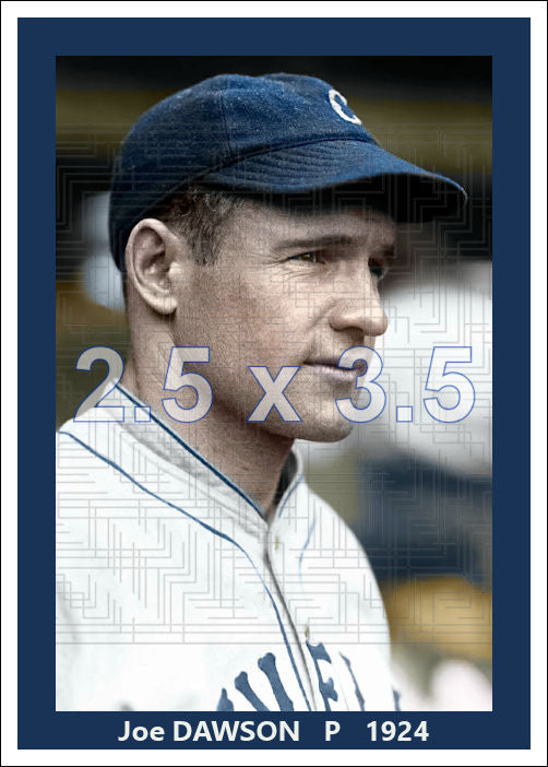 Joe Dawson - 1924 Cleveland Indians - choose a size & style