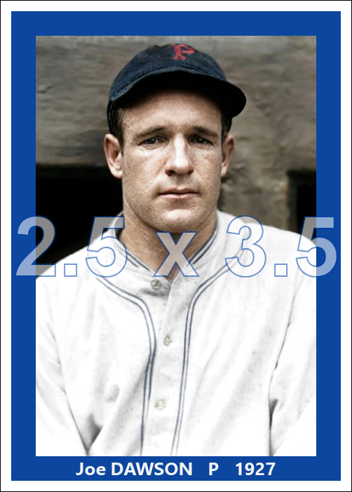 Joe Dawson - 1927 Pittsburgh Pirates - choose a size & style