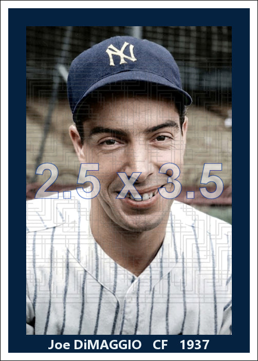Joe DiMaggio - 1937 New York Yankees - choose a size & style