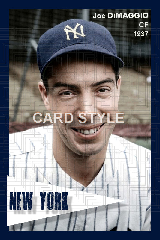 Joe DiMaggio - 1937 New York Yankees - choose a size & style
