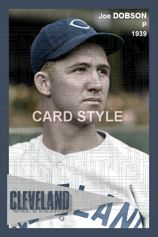 Joe Dobson - 1939 Cleveland Indians - choose a size & style