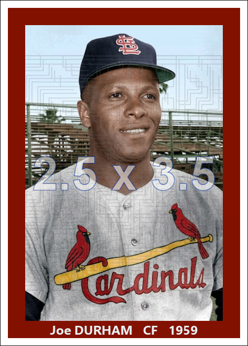 Joe Durham - 1959 St. Louis Cardinals - choose a size & style
