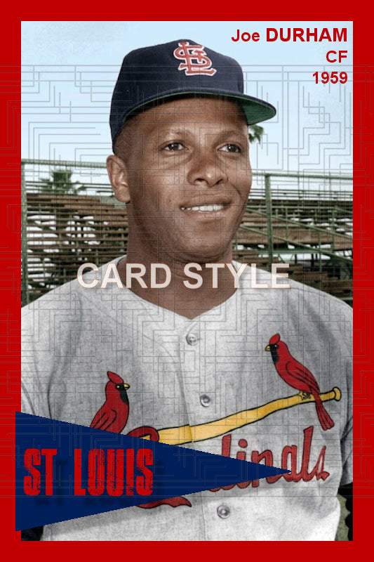 Joe Durham - 1959 St. Louis Cardinals - choose a size & style