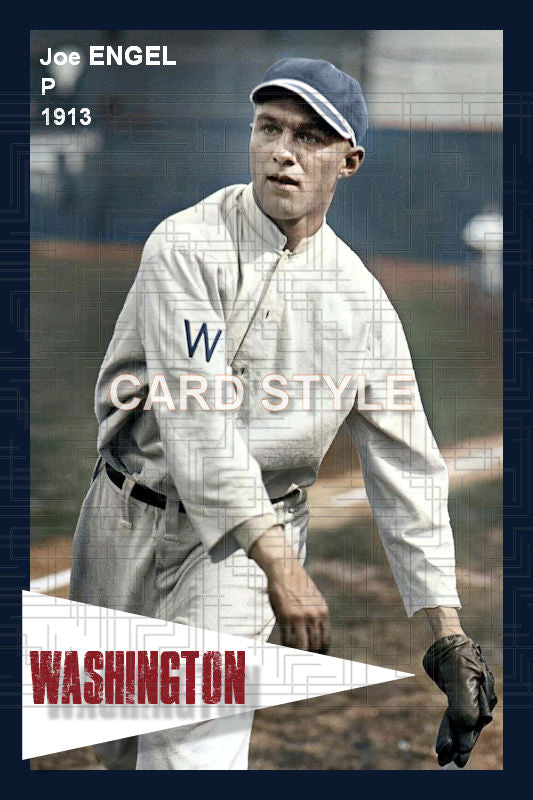Joe Engel - 1913 Washington Senators - choose a size & style