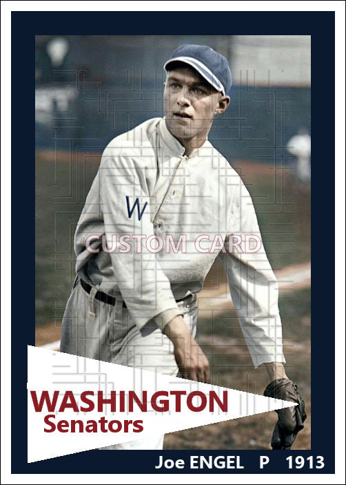 Joe Engel - 1913 Washington Senators - choose a size & style