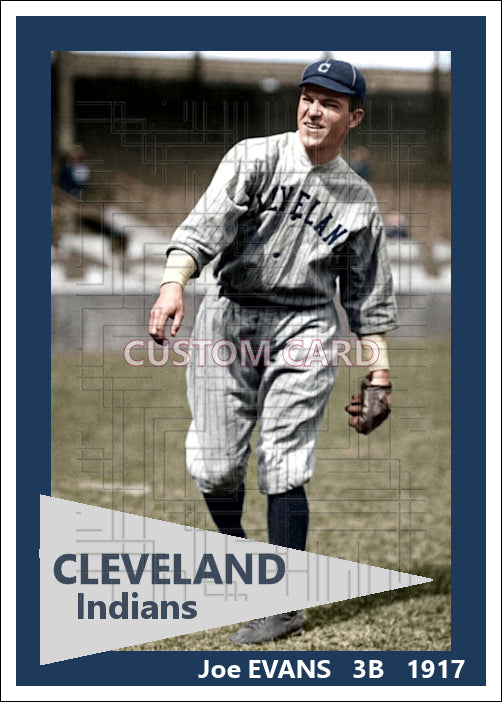 Joe Evans - 1917 Cleveland Indians - choose a size & style