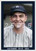 Joe Evans - 1923 Washington Senators - choose a size & style