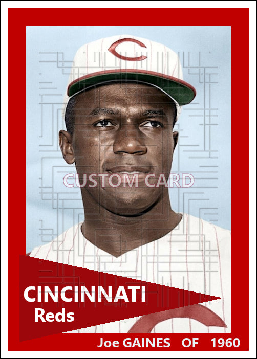 Joe Gaines - 1960 Cincinnati Reds - choose a size & style