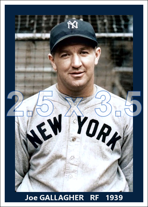 Joe Gallagher - 1939 New York Yankees - choose a size & style