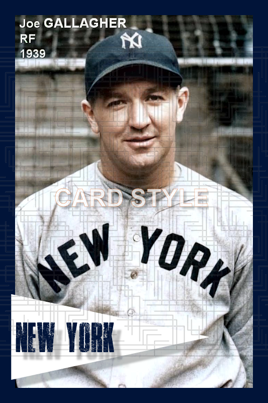 Joe Gallagher - 1939 New York Yankees - choose a size & style