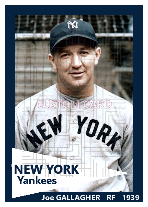 Joe Gallagher - 1939 New York Yankees - choose a size & style