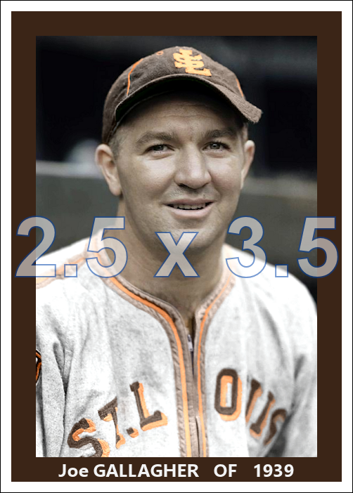 Joe Gallagher - 1939 St. Louis Browns - choose a size & style